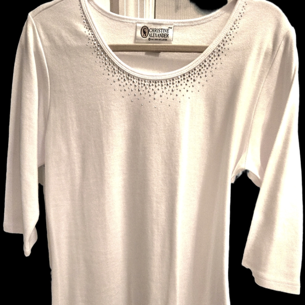 Embellished T-shirt by Christine Alexander